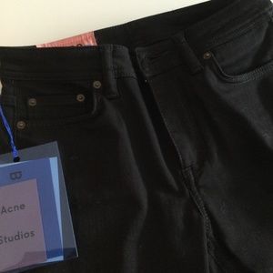 Acne climb stay black jeans